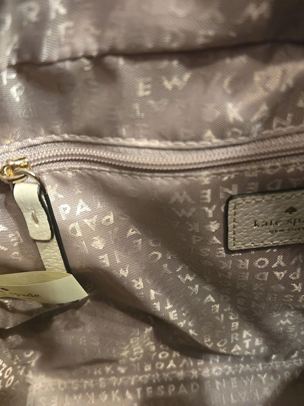 kate spade Black Leather Satchel with Cream Bow Detail